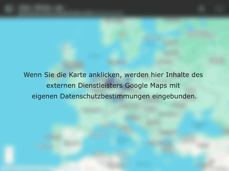Wenn Sie die Karte anklicken, werden hier Inhalte des externen Dienstleisters Google Maps mit eigenen Datenschutzbestimmungen eingebunden.